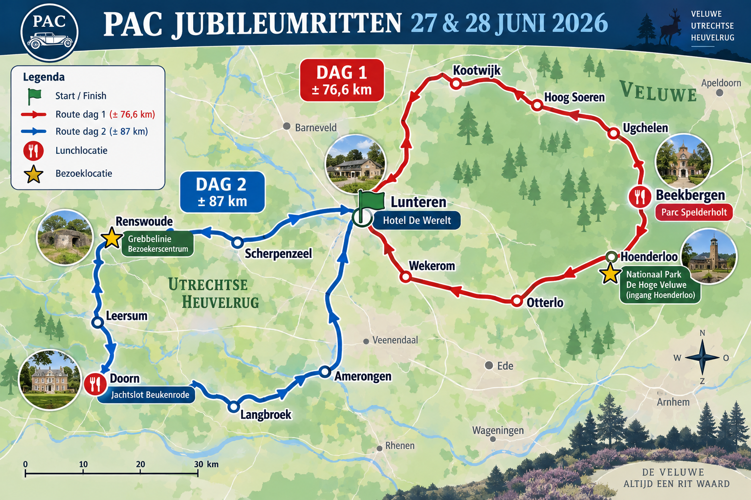 2026 - Gelderland - Veluwe - PAC-Jubileumrit 2026